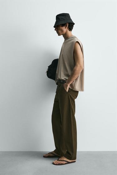 DÉBARDEUR COURT - Vison clair de Zara - Image 3