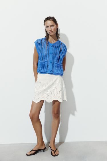 CARDIGAN WITH POCKETS - Blue by Zara - Image 0