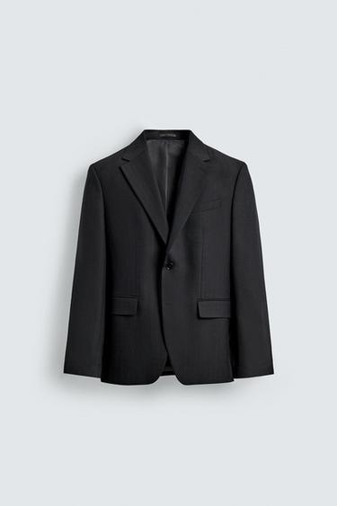 PINSTRIPE SUIT BLAZER - Navy blue by Zara