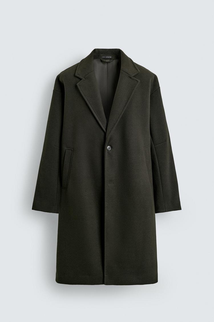 ZARA WATER-REPELLENT TEXTURED COAT