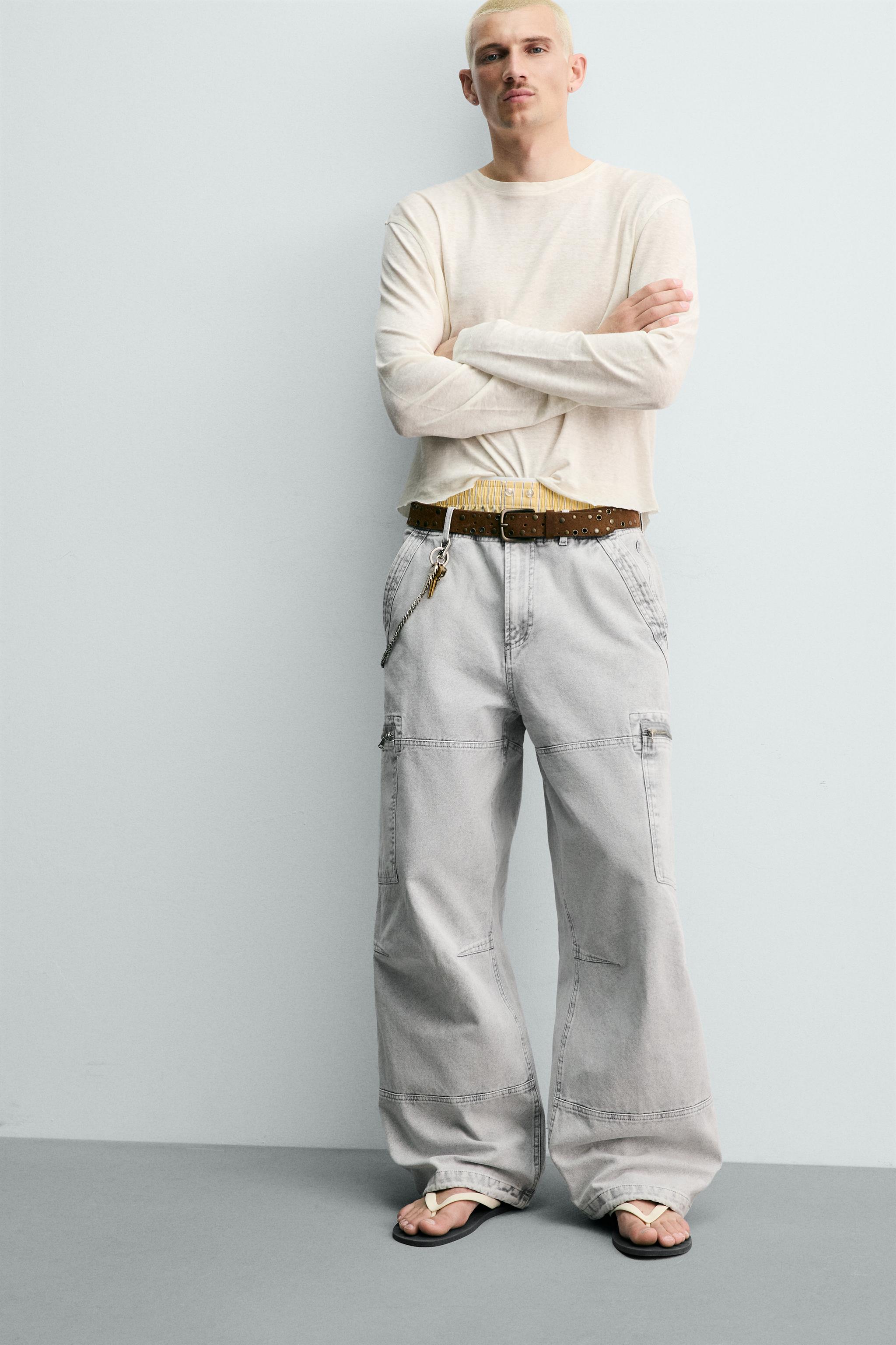 WASHED PARACHUTE CARGO PANTS