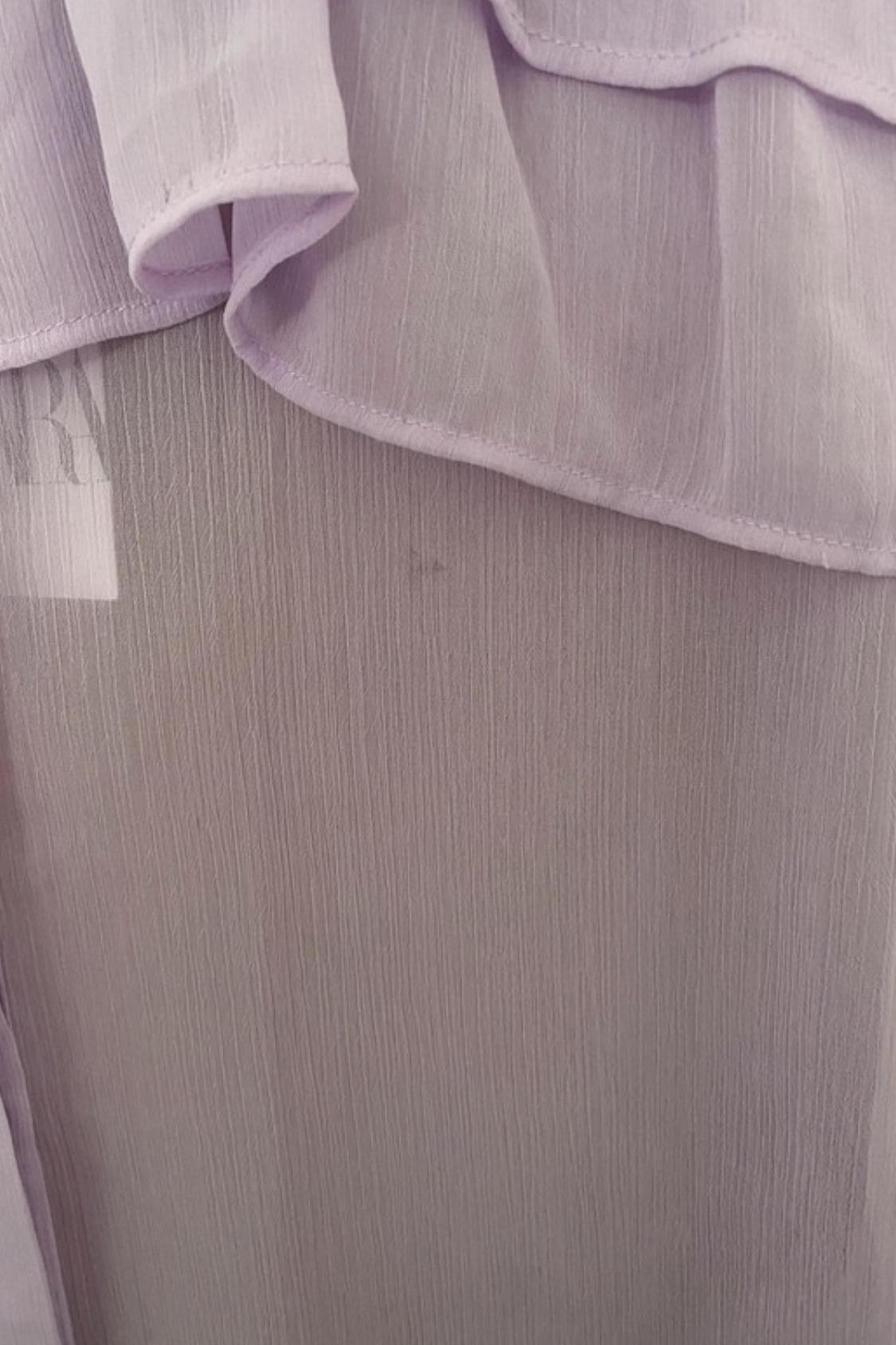 DOUBLE RUFFLE FLOWING SHIRT - Image 5