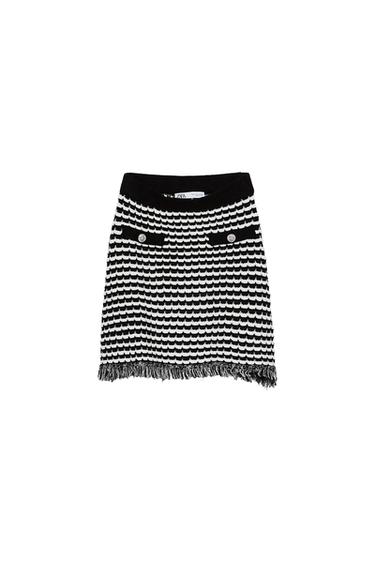 FRAYED MINI SKIRT