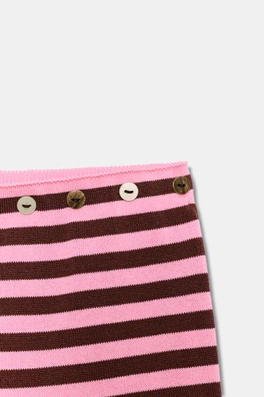 MINI STRIPED SHORTS - Pink by Zara - Image 5