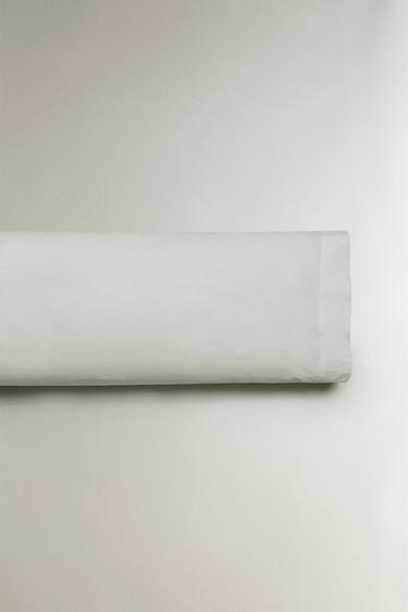DRY FEEL COTTON PERCALE PILLOWCASE (500 THREAD COUNT) - White by Zara - Image 4