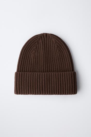 PLAIN KNIT BEANIE - Brown by Zara - Image 3