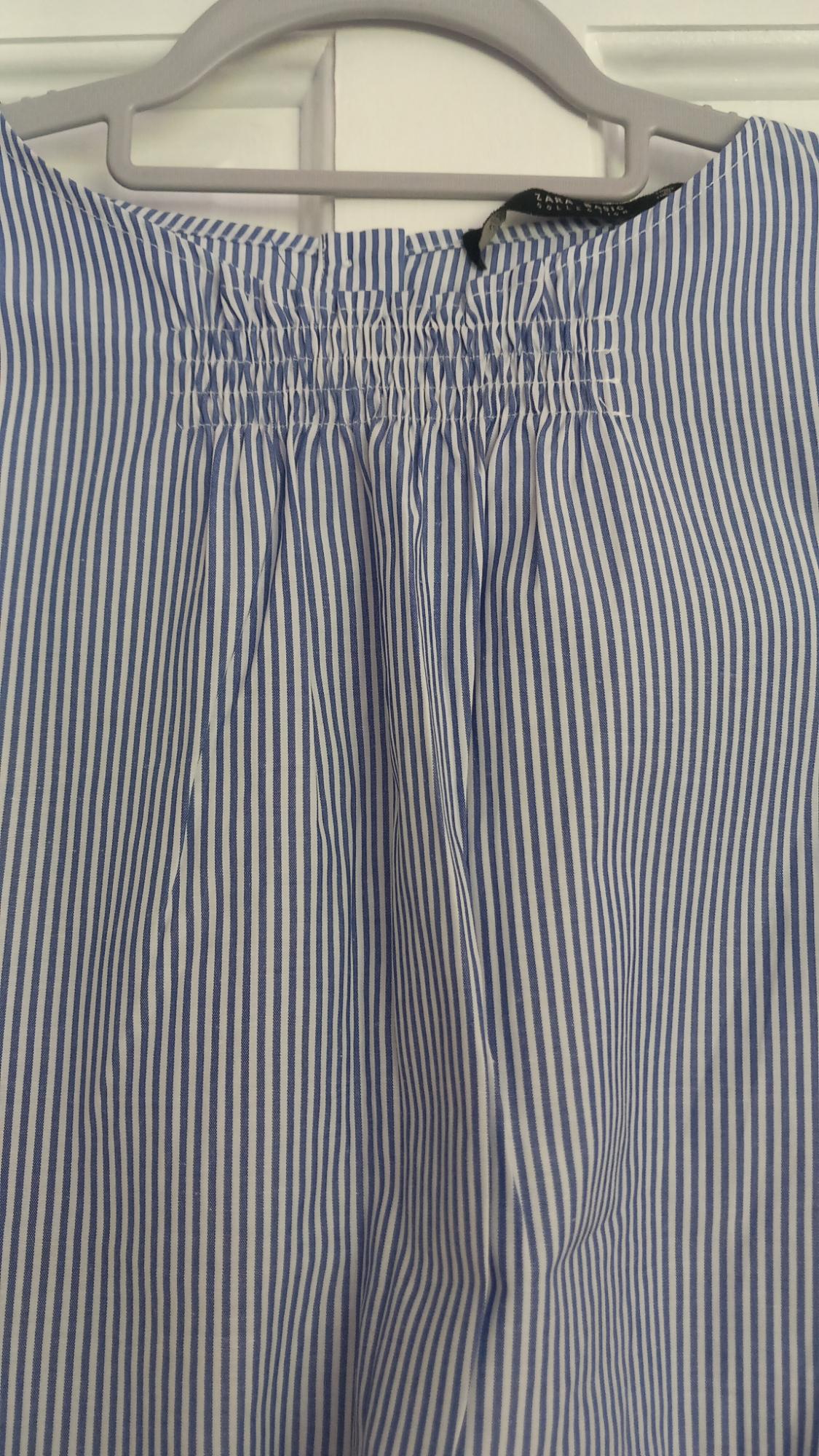 STRIPED BLUE/WHITE BLOUSE - Image 3