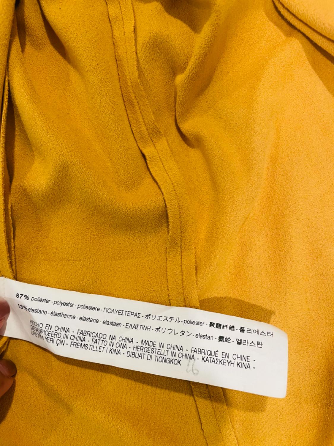 MUSTARD SUEDE CARDIGAN - Image 5