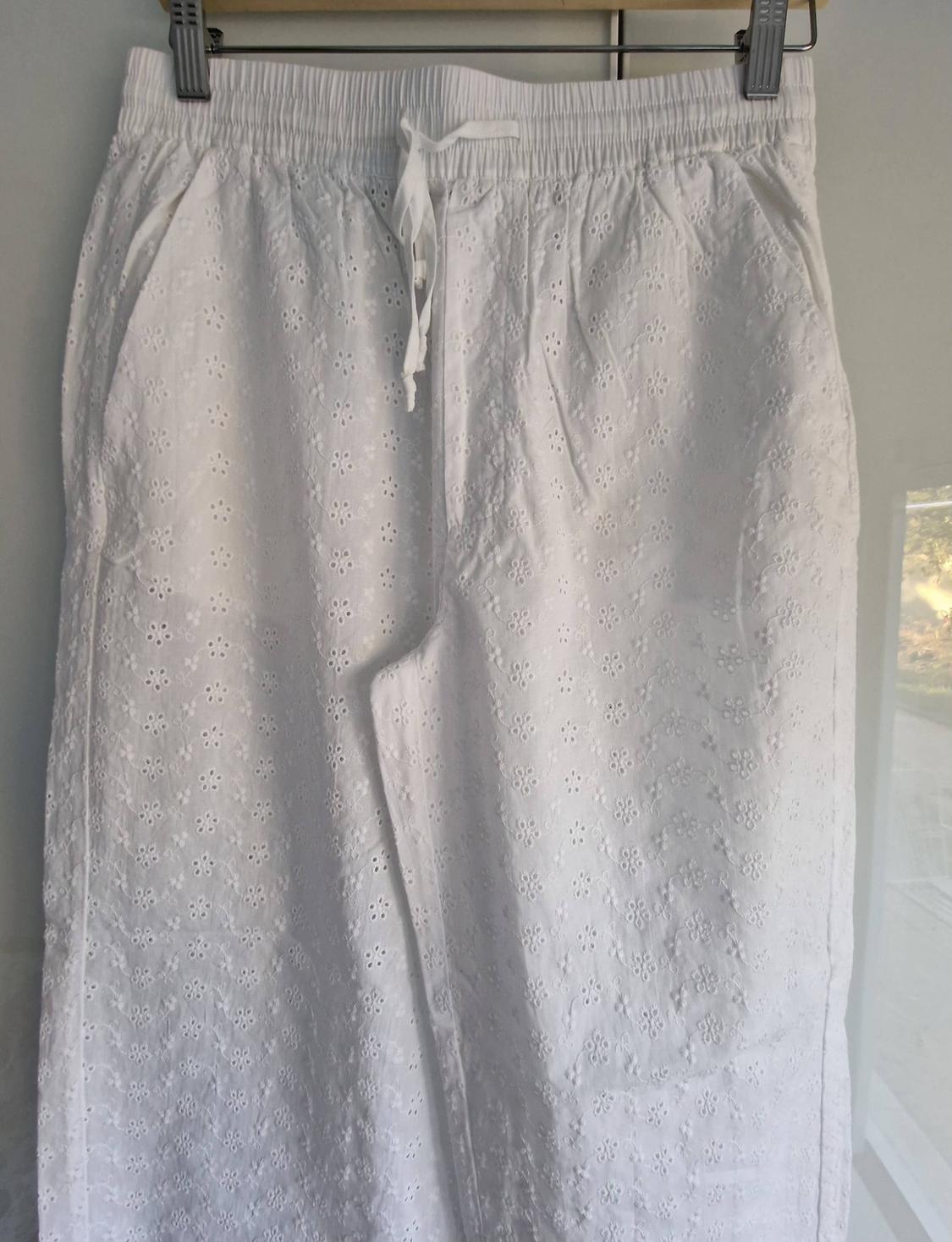 ZW COLLECTION TROUSERS WITH CUTWORK EMBROIDERY - Image 2