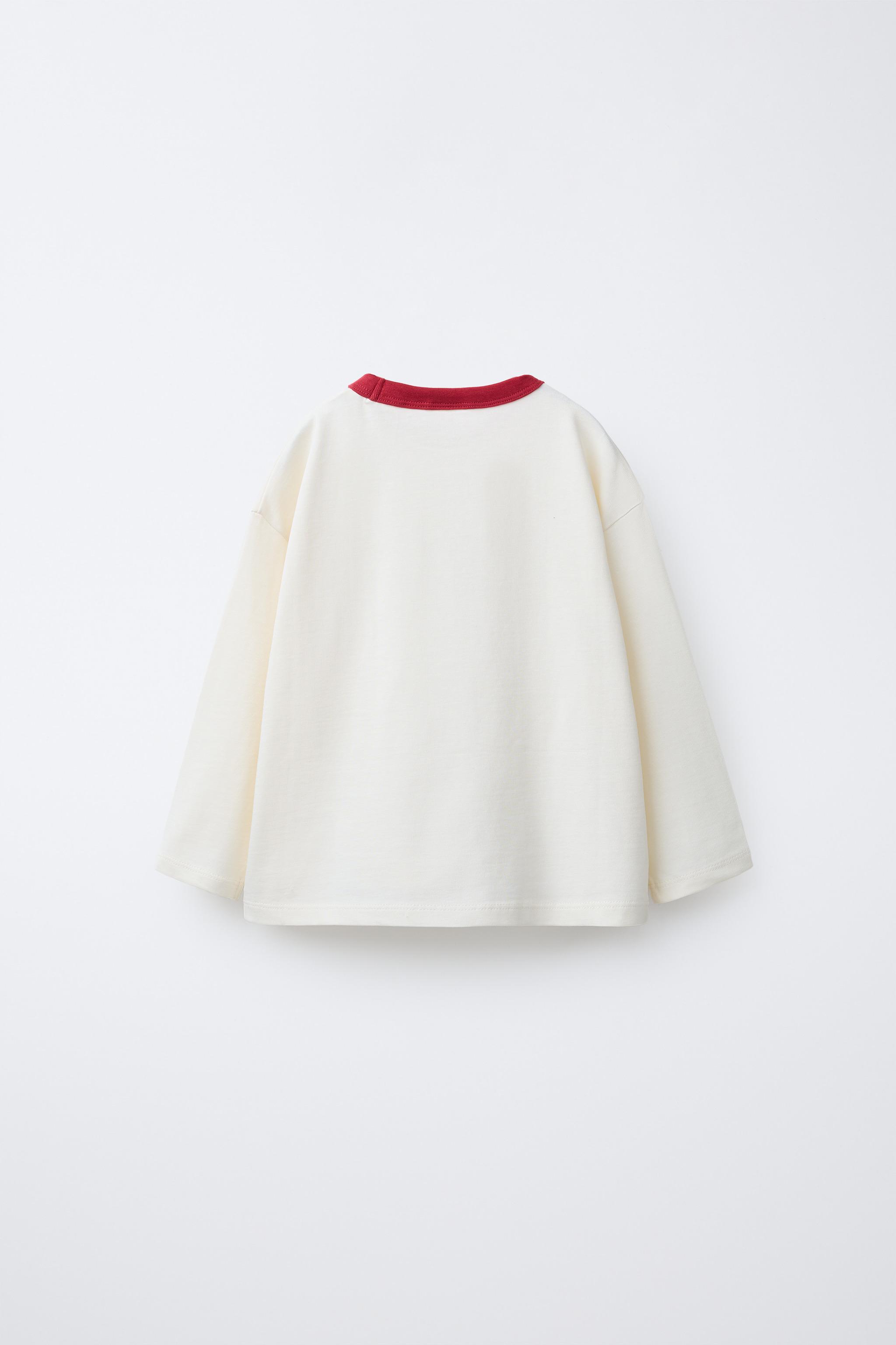 CONTRAST LIVE TEXT T-SHIRT