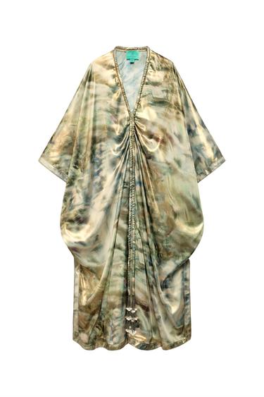 MARISA BERENSON X ZARA PRINTED TUNIC - Turquoise by Zara