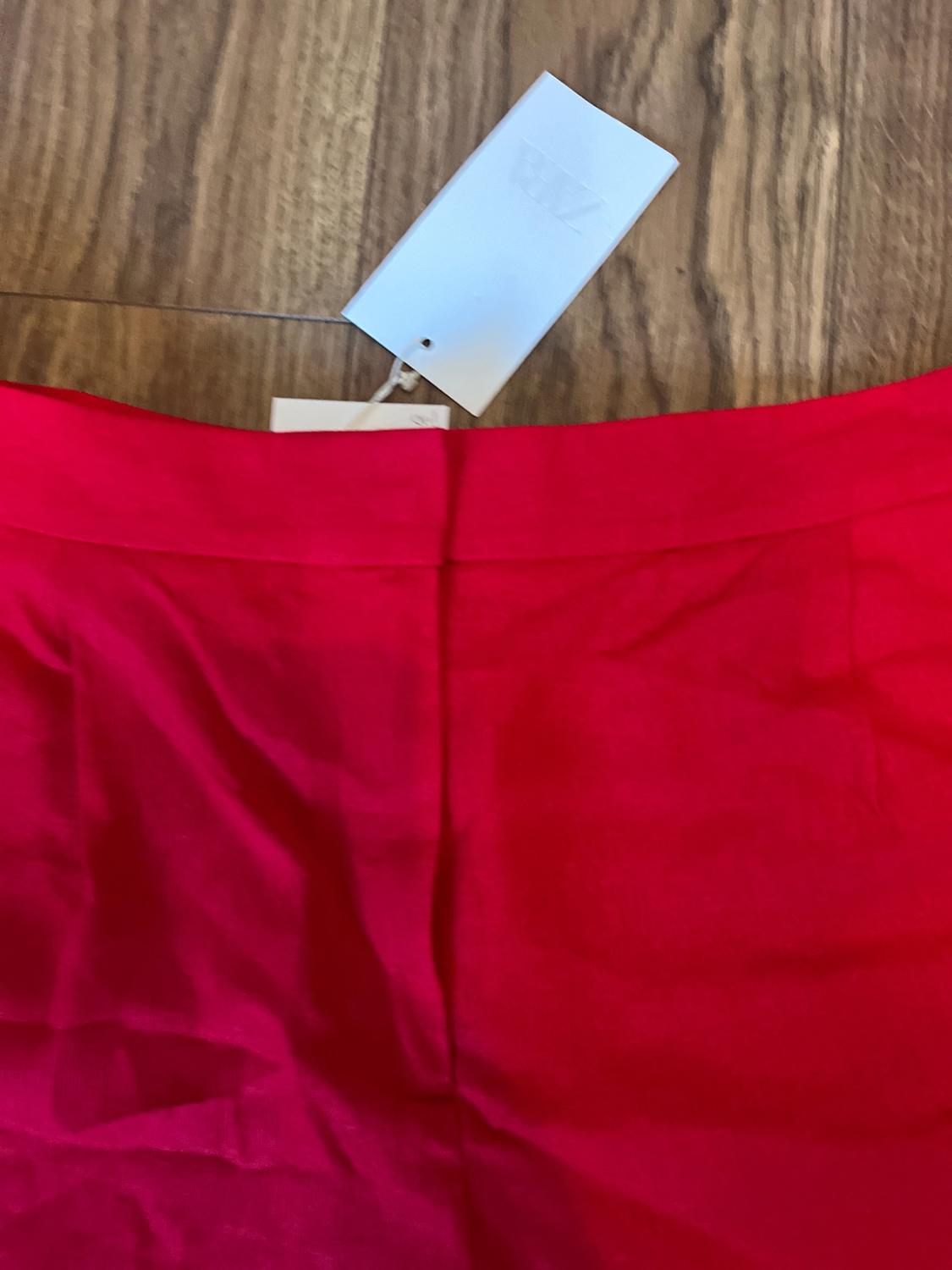 LINEN BLEND BERMUDA SHORTS WITH DARTS - Image 4