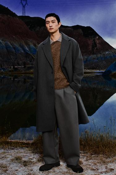 BALLOON FIT PLEATED TROUSERS - Mink by Zara