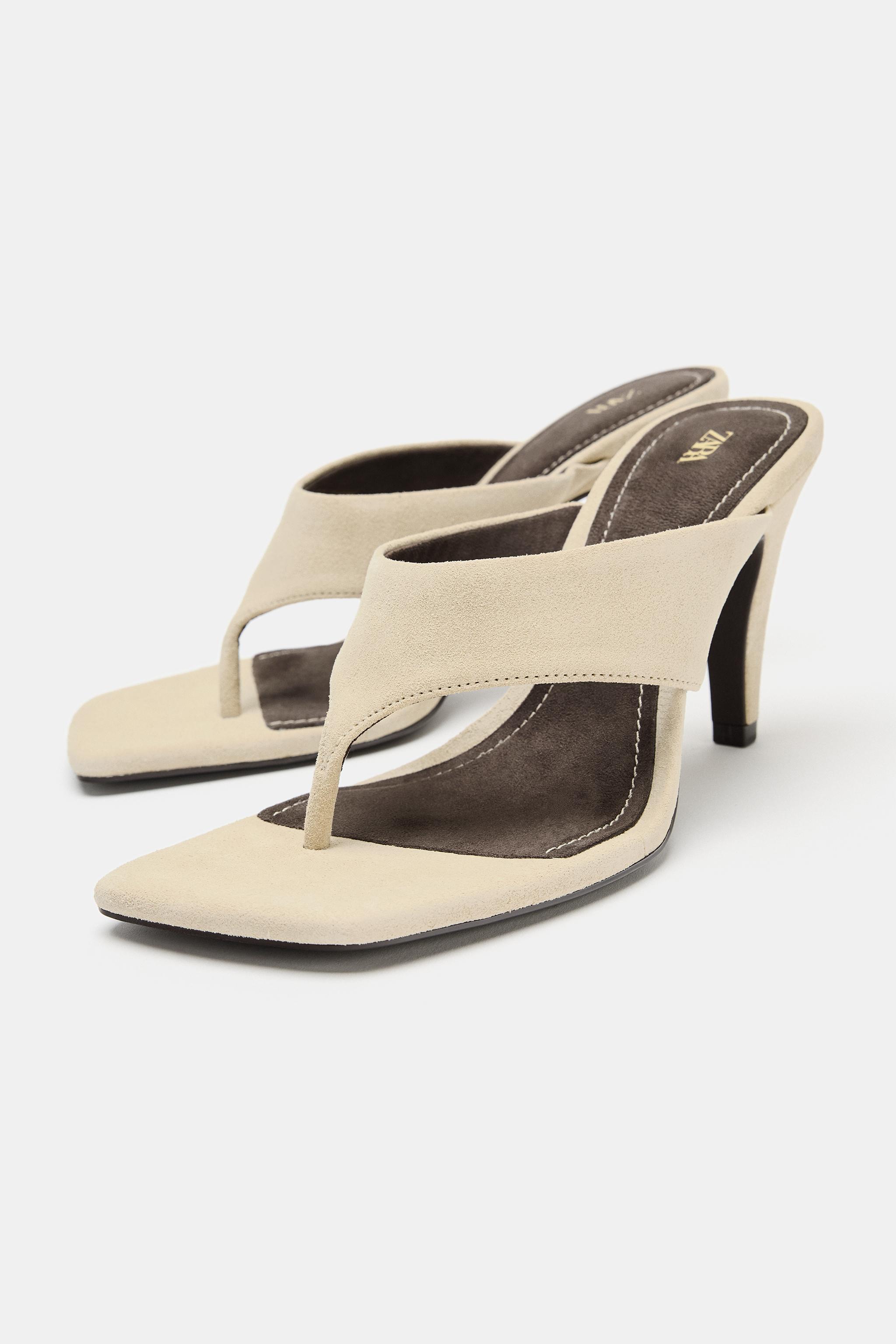 SUEDE HEELED SANDALS