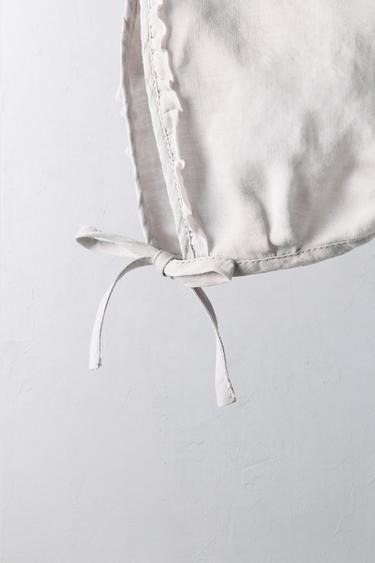 0-18 MONTHS/ 100% RAMIE BONNET LIMITED EDITION - Pearl grey by Zara - Image 1