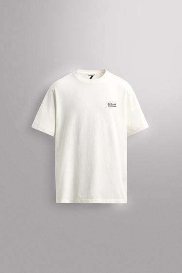 T-SHIRT IMPRIMÉ GRAPHIQUE - Blanc de Zara - Image 6