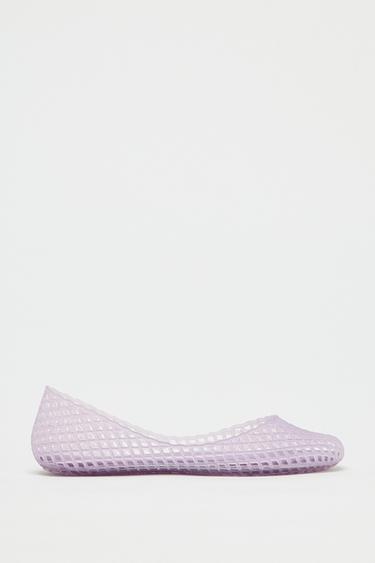JELLY BALLET PUMPS - Mauve Purple by Zara