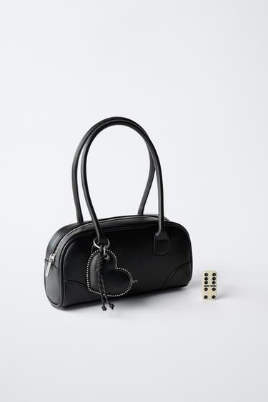 HEART SHOULDER BAG - Black by Zara - Image 6