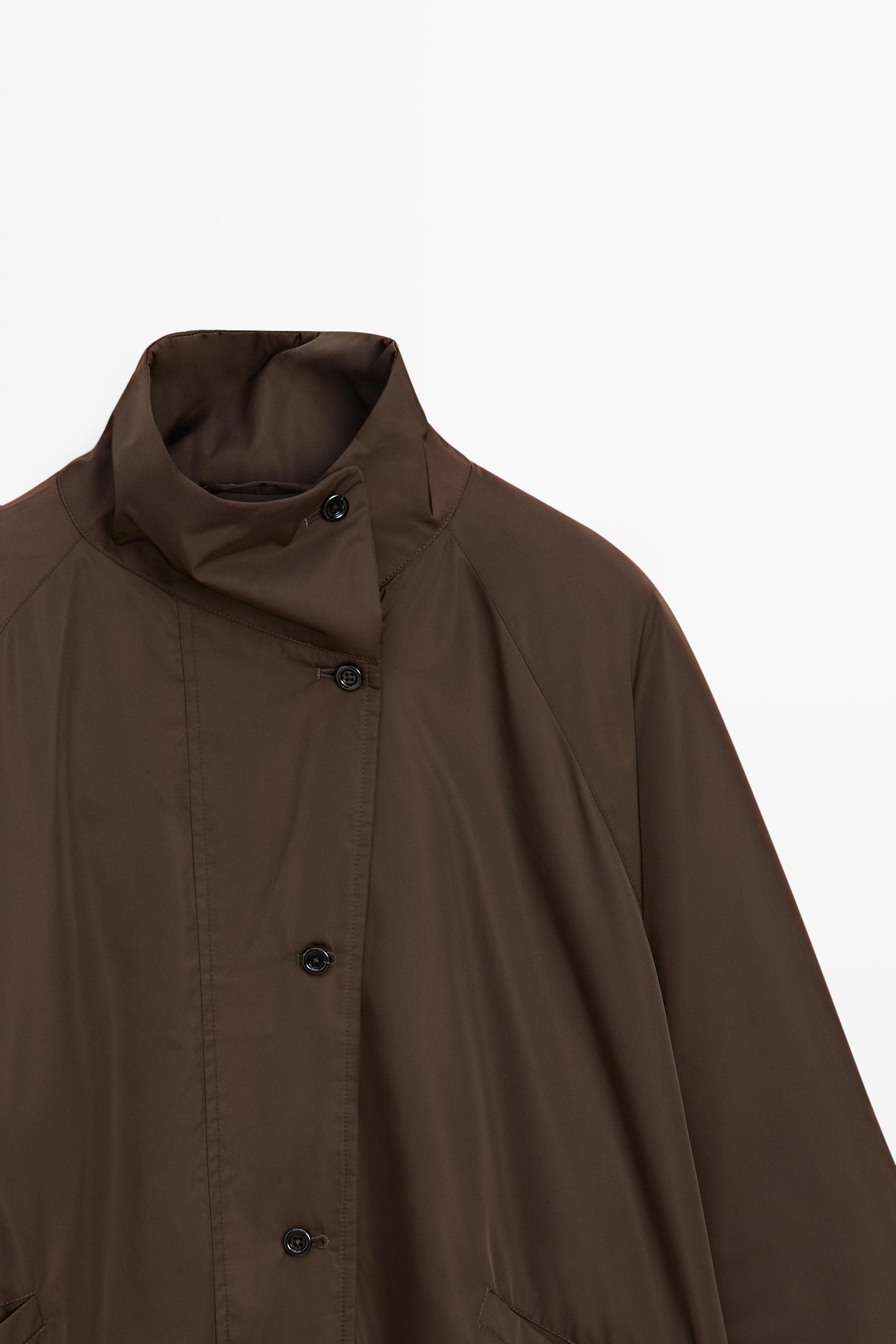 Voluminous puffer jacket — Brown / Taupe