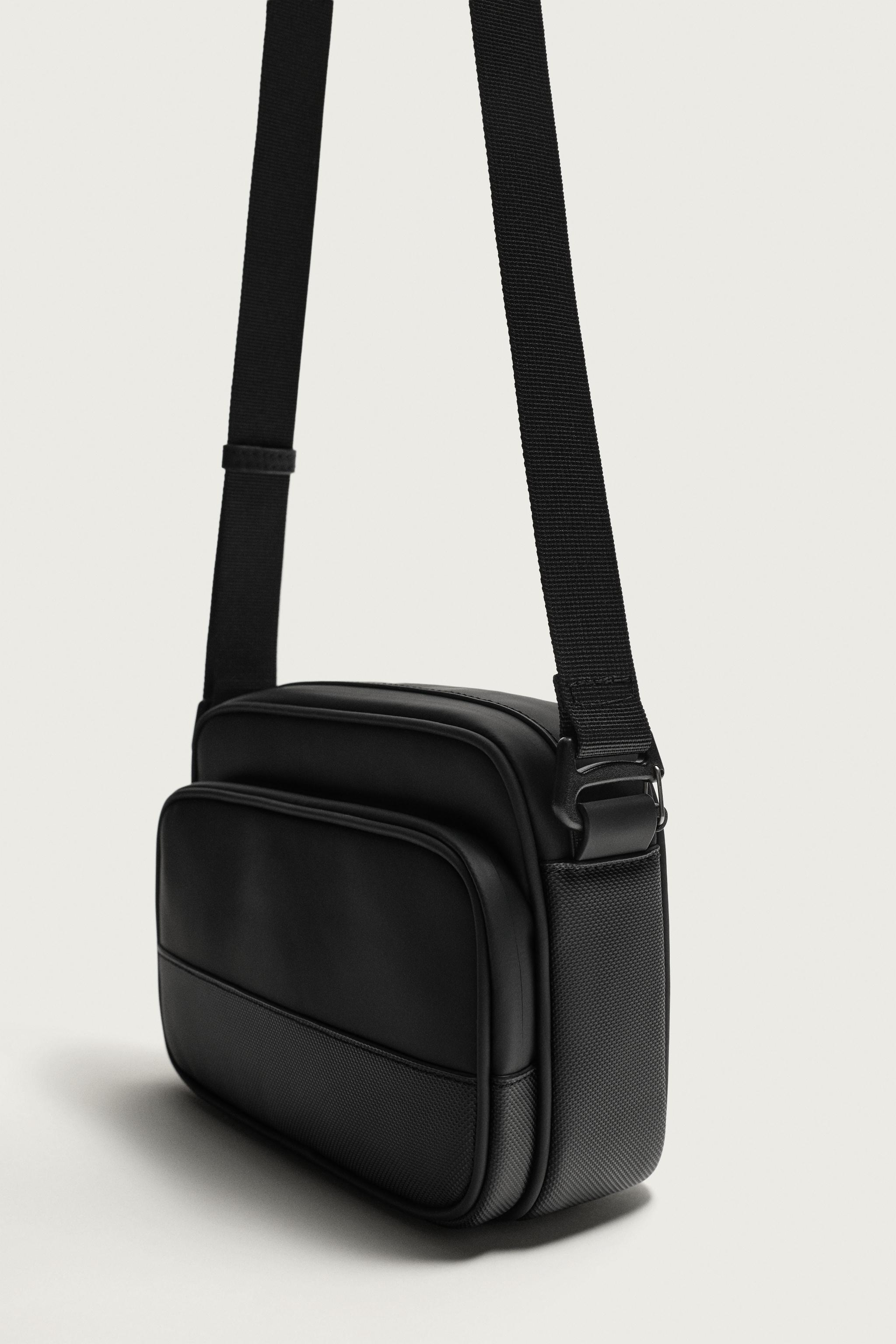 RUBBERIZED CROSSBODY BAG