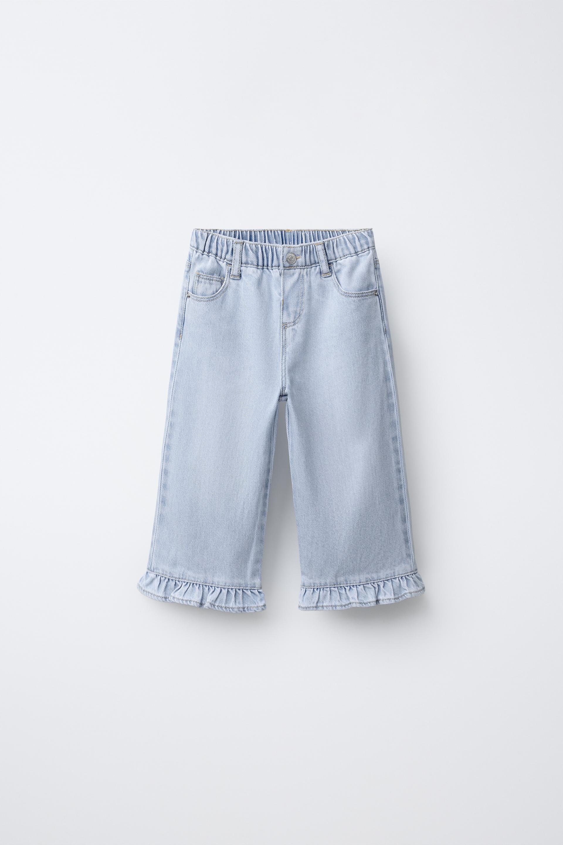 Culotte Jeans With Ruffles