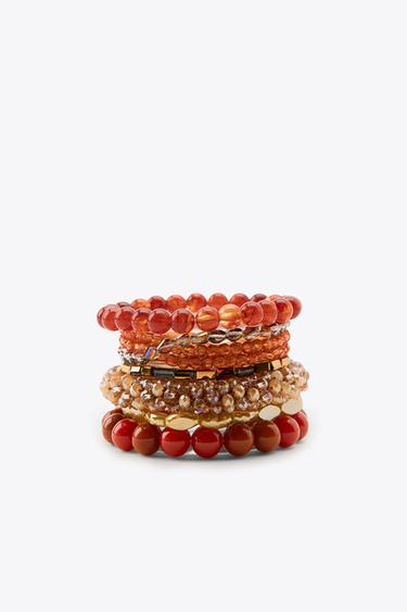 PACK OF ELASTIC BRACELETS - Multicoloured by Zara