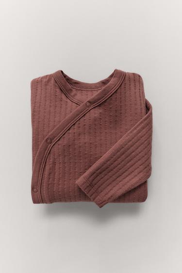 Zara PLAIN STRUCTURE JUMPSUIT - Raspberry