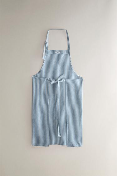 TABLIER COTON RAYURES - Bleu de Zara - Image 3