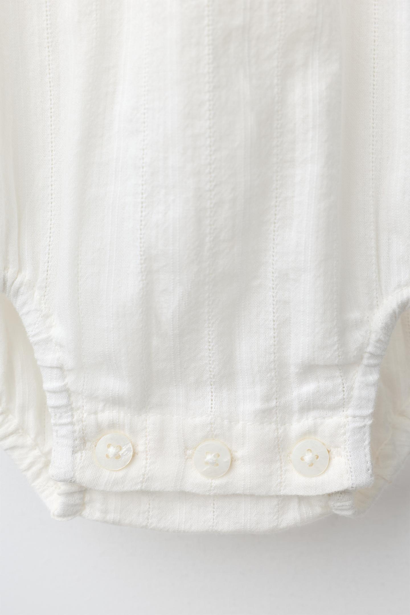 Боди Ladder Stitch для детей — Zara, цвет: Экрю — фото 3