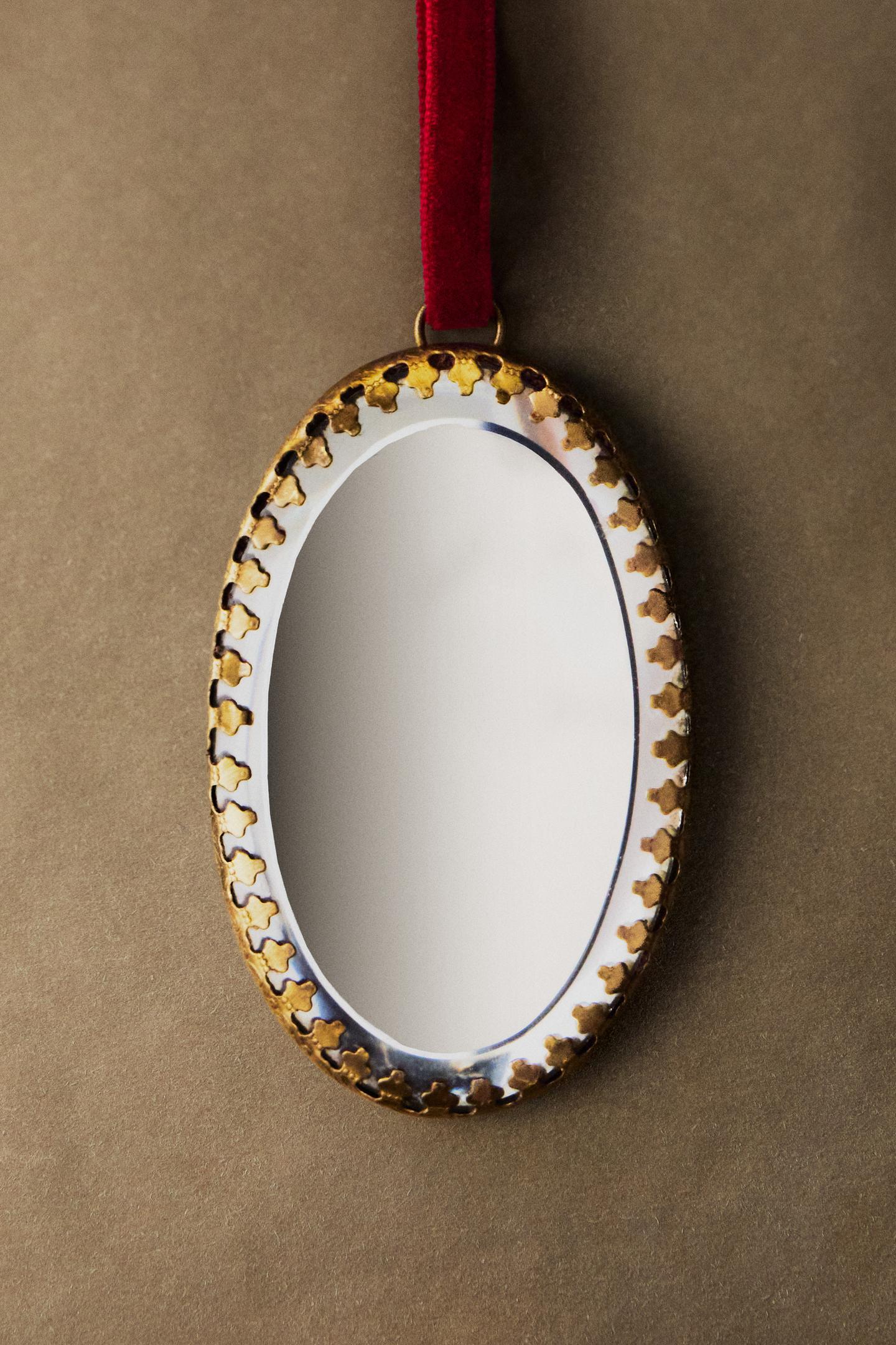Ёлочные украшения Zara Oval Mirrored Christmas Tree Decoration, цвет: Золотой — фото 5