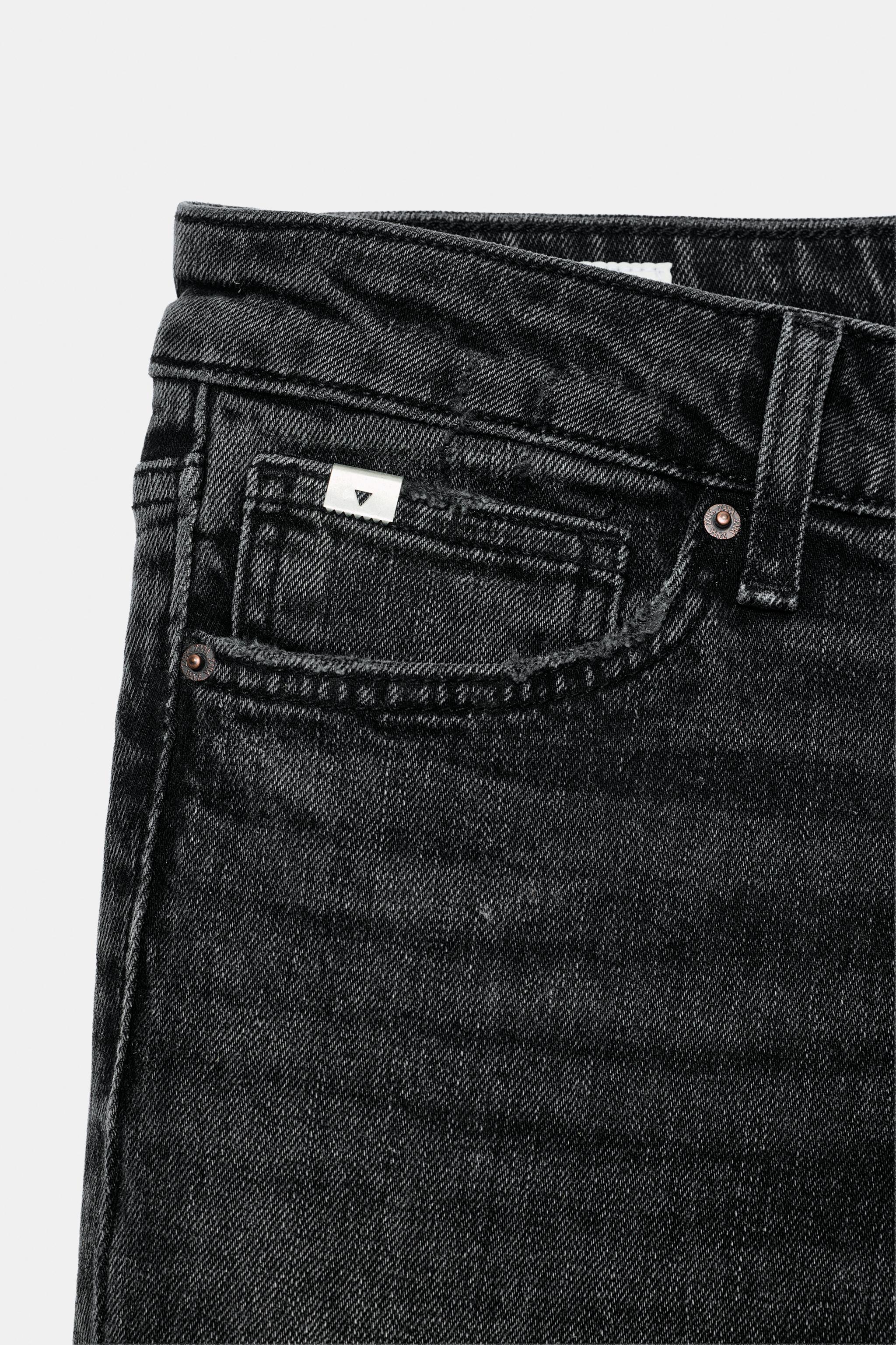 jeans trf slim taille basse