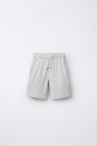 SHORT EN MOLLETON CONFORT - Beige clair de Zara - Image 0