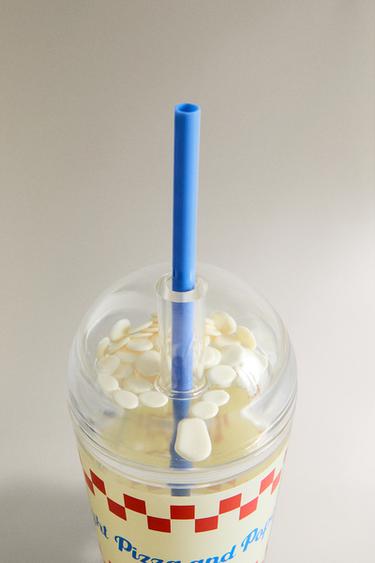 VERRE PAILLE ENFANT PIZZA - Multicolore de Zara - Image 2