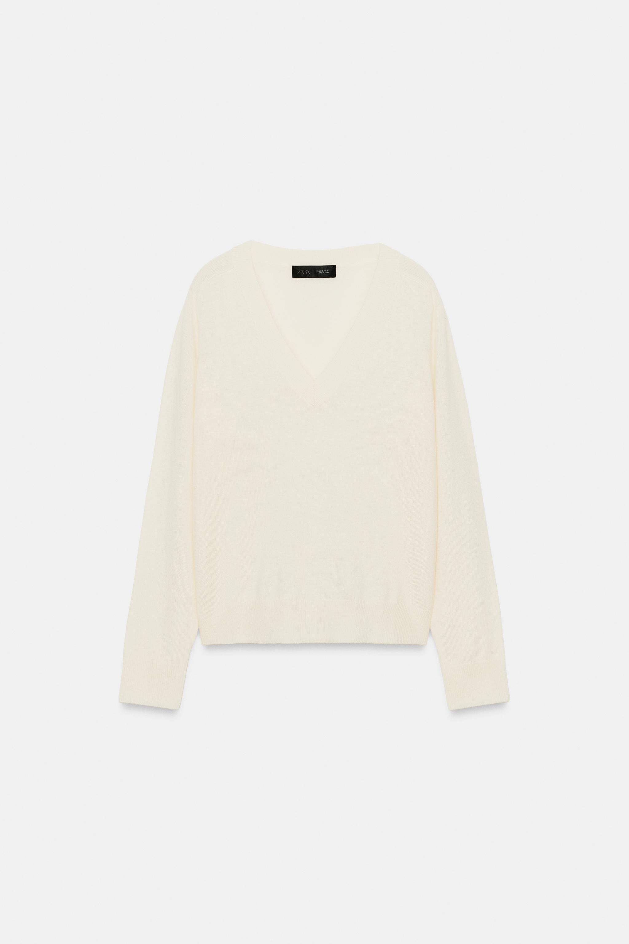 WOOL V-NECK JUMPER - thumbnail 8