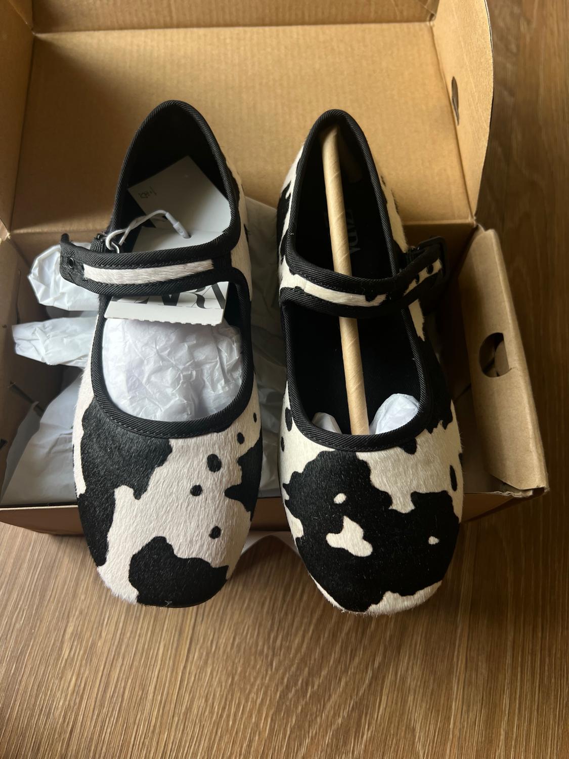 FURSKIN LEATHER BALLET FLATS LIMITED EDITION