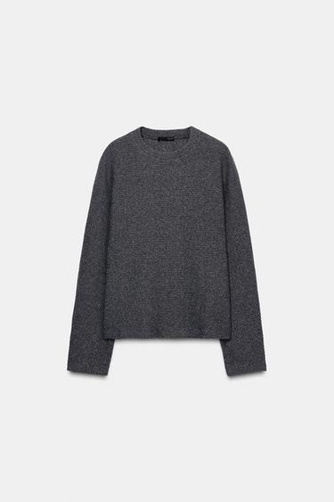 SUDADERA SOFT MANGA LARGA - Gris vigoré de Zara