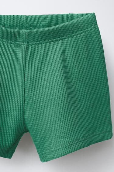 ENSEMBLE T-SHIRT ET BERMUDA WAFFLE UNI - Vert de Zara - Image 4