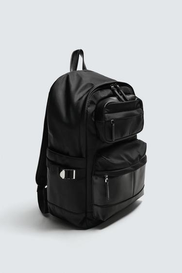 SAC À DOS TECHNIQUE MULTIPOCHES - Noir de Zara - Image 3