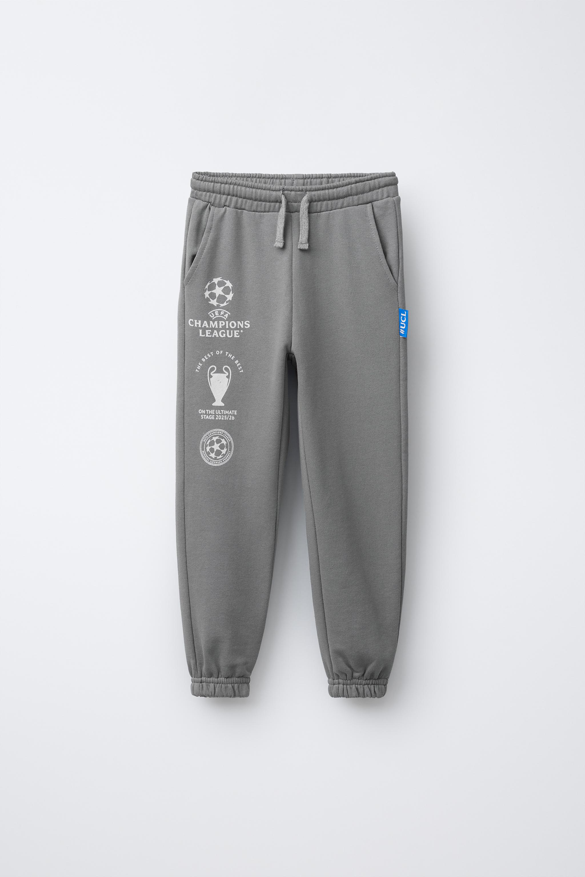 お値下げしましたderes Hazel/stem pants dark gray UEFA CHAMPIONS LEAGUE ® JOGGER PANTS - Gray | ZARA United States