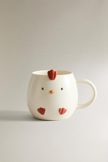 KIDS’ HEN PORCELAIN MUG - Multicoloured by Zara