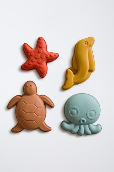 ΣΕΤ ΠΑΙΔΙΚΕΣ ΦΟΡΜΕΣ ΠΑΡΑΛΙΑΣ ΣΙΛΙΚΟΝΗΣ (ΣΕΤ ΤΩΝ 4) - Πολύχρωμο του Zara