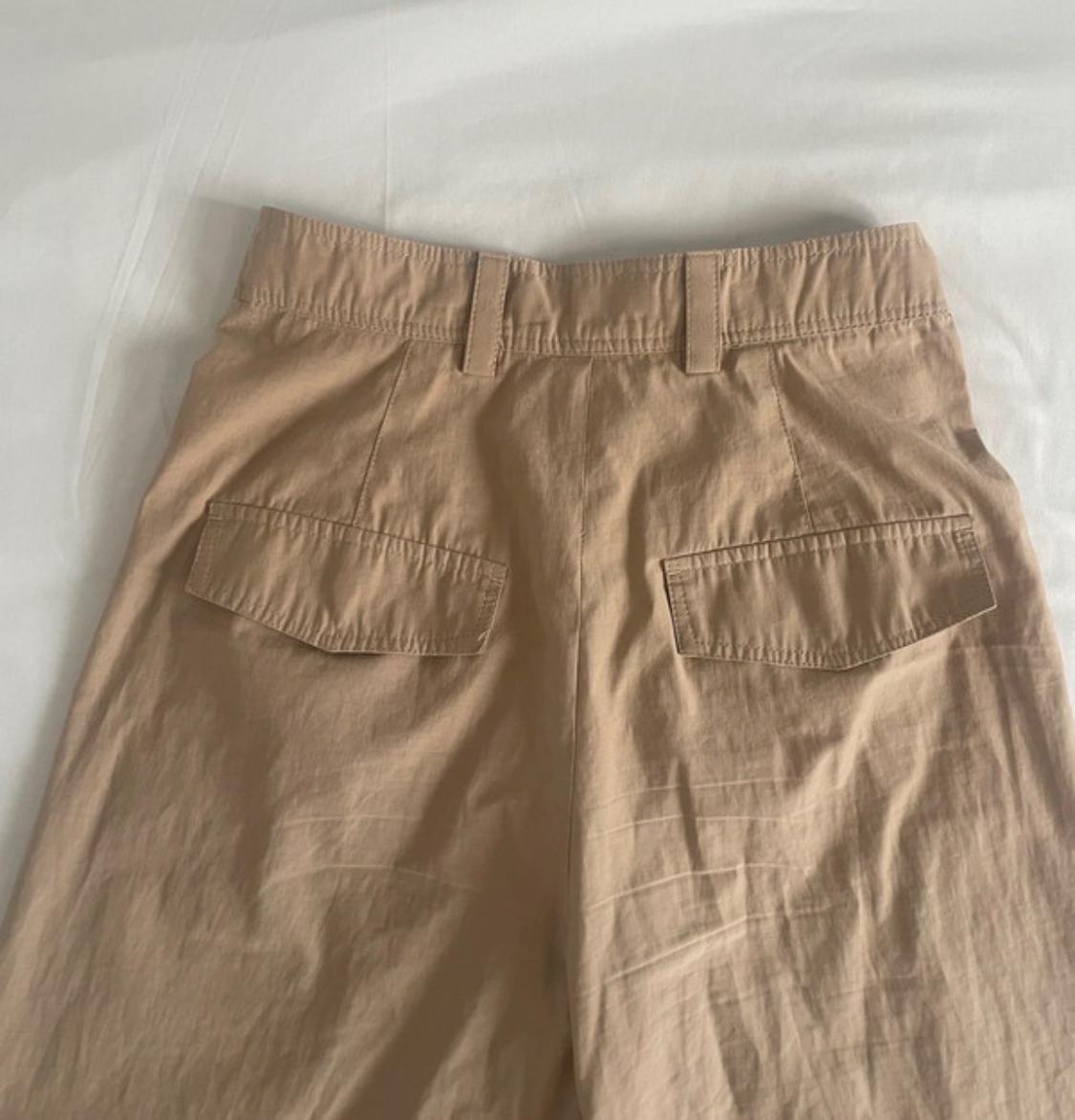 PANTALÓN ANCHO ACAMPANADO BEIGE - Image 5
