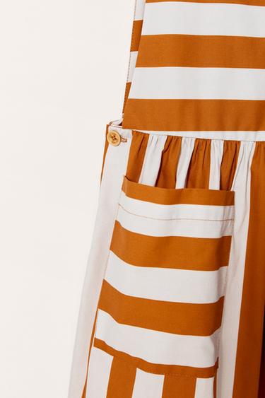 LIMITED EDITION STRIPED POCKET DRESS - Orange by Zara - Image 8