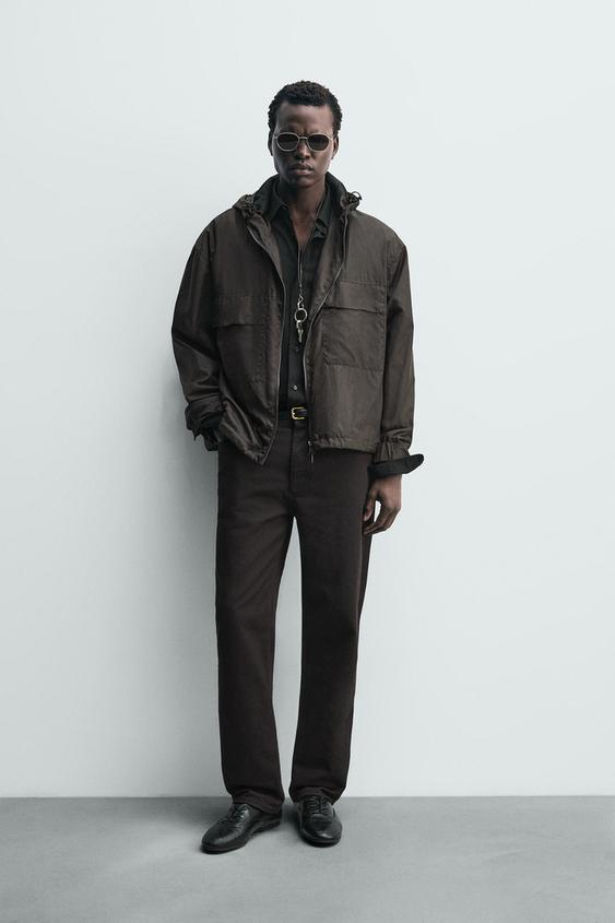 HOODED TECHNICAL JACKET