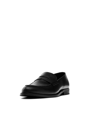 Mocasín piel vestir - Negro de Zara