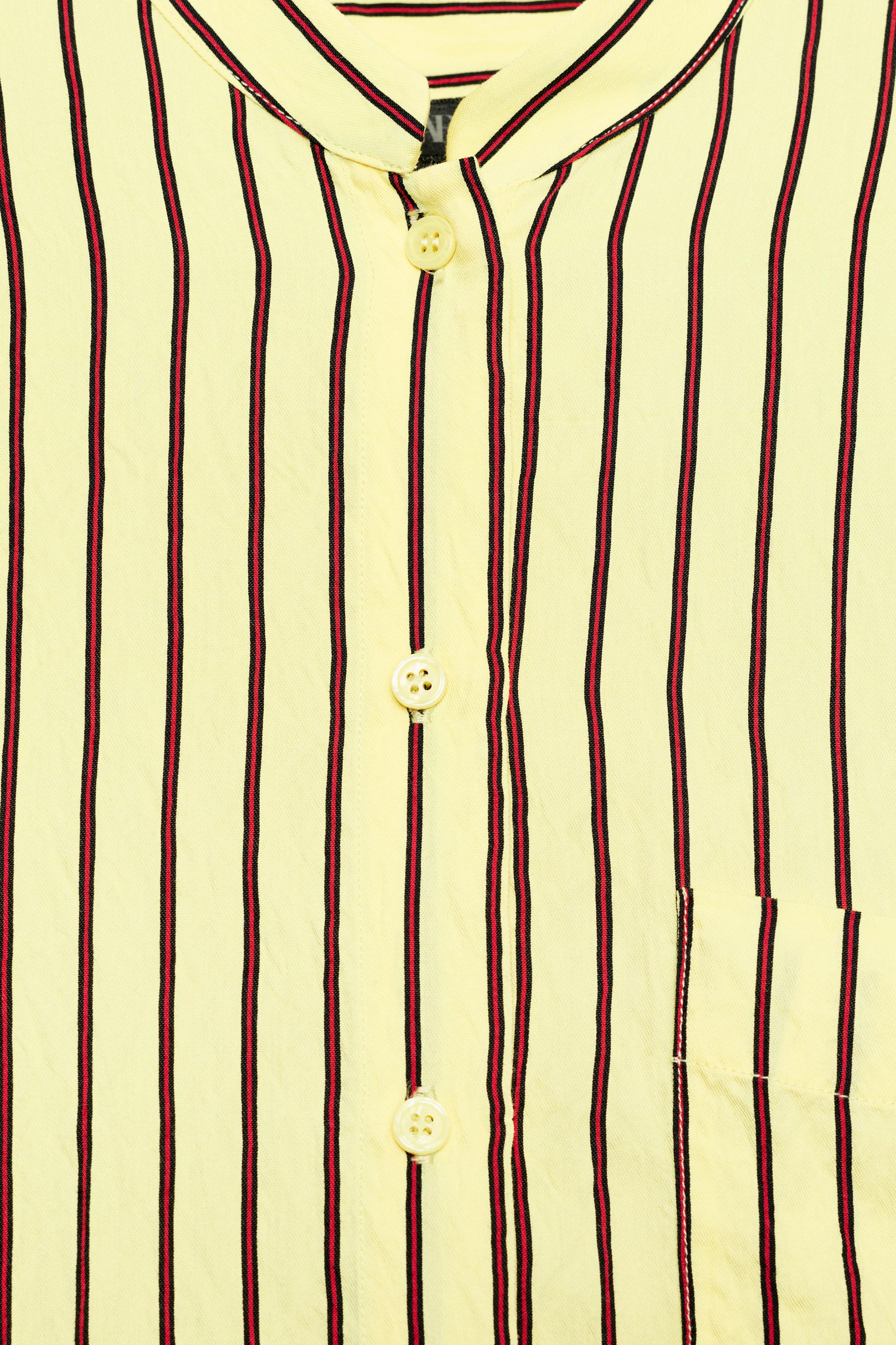 Женские рубашки Zara STRIPED POCKET SHIRT ZW COLLECTION — фото 3
