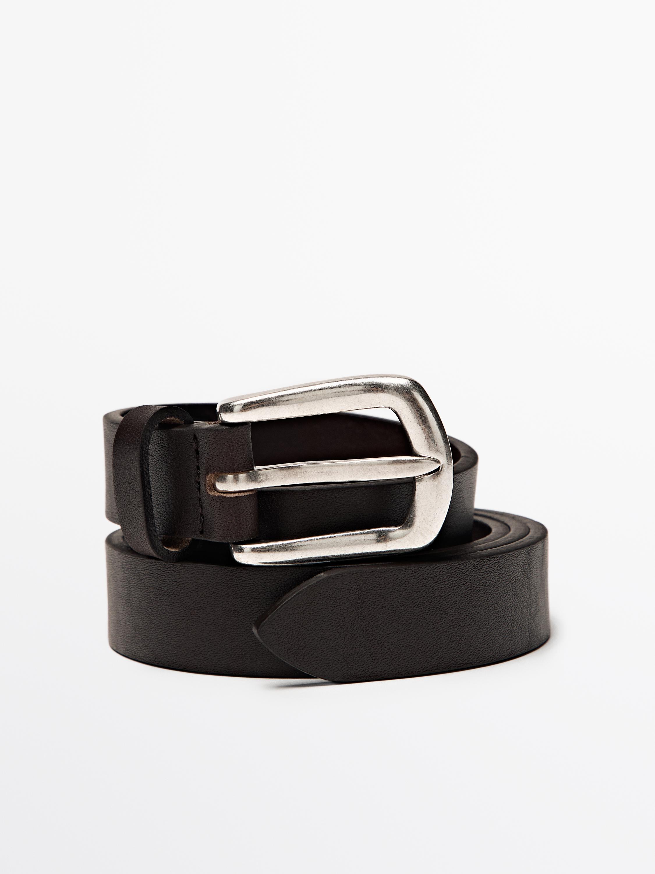 Ceinture en cuir nappa