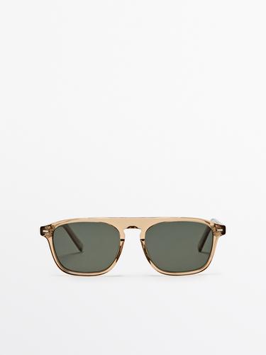 Zara D-frame sunglasses - Pastel yellow - Image 0