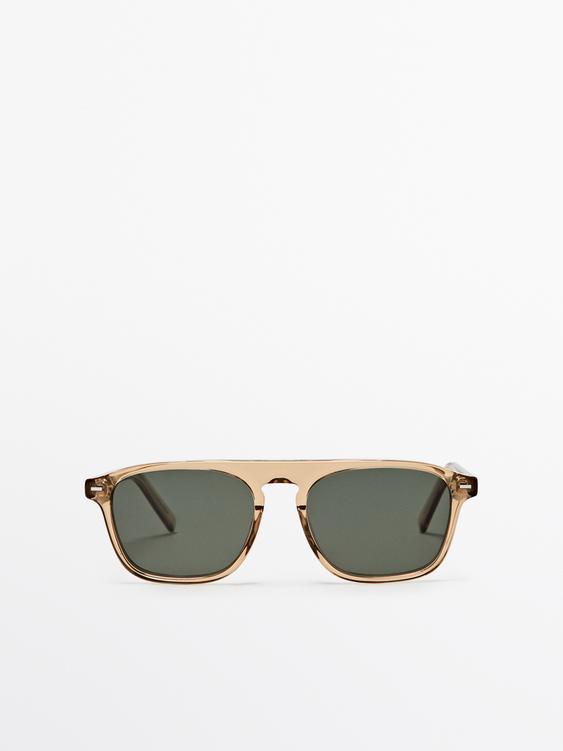 Lunettes de soleil d-frame - Jaune pastel de Zara - Image 0