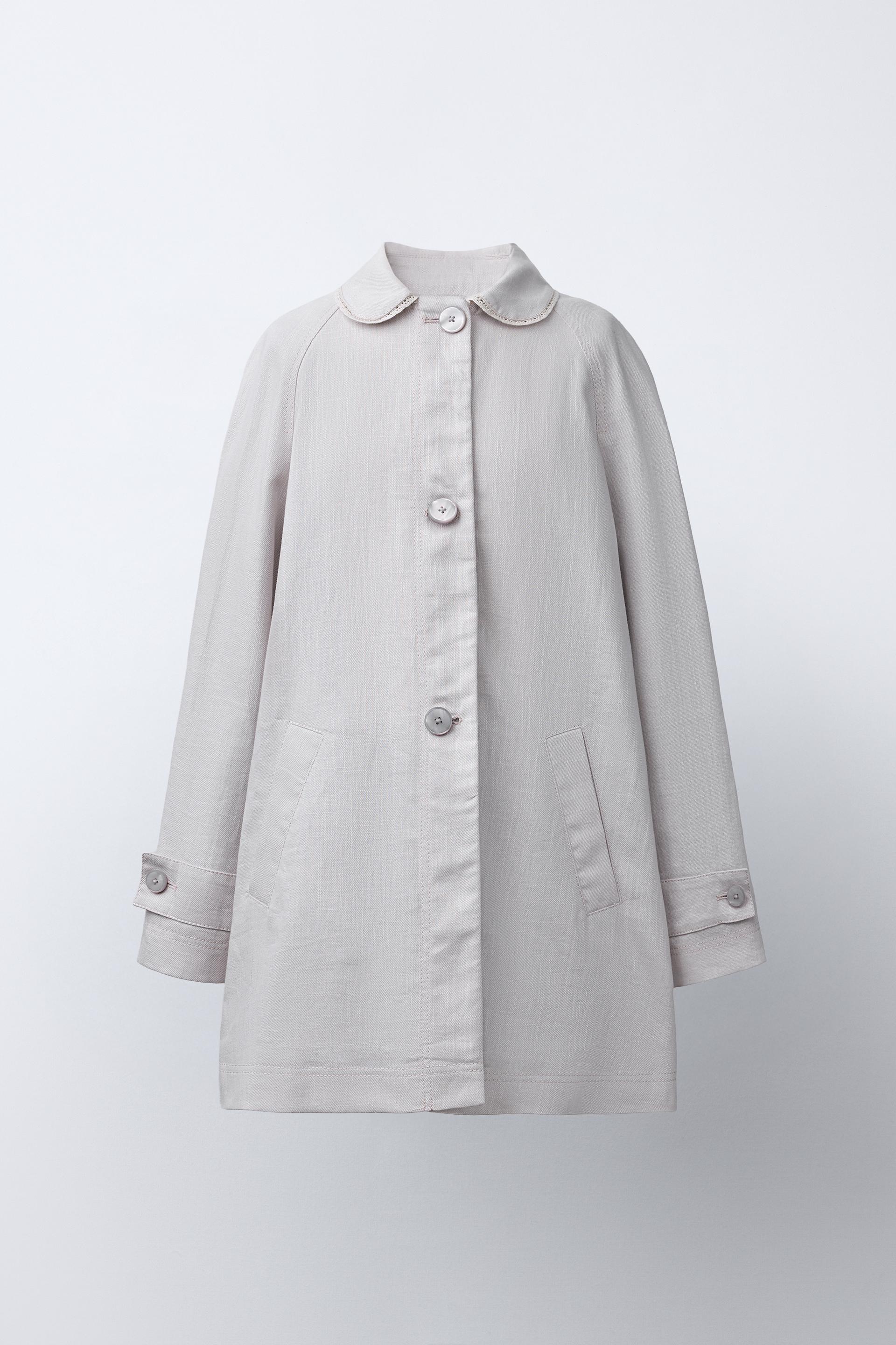Plain Linen Blend Coat